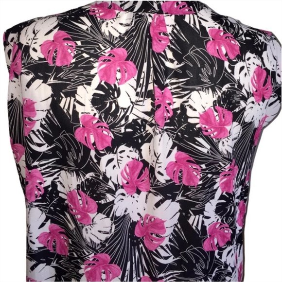 NWOT - Floral Mandy Evans Summer Sleeveless Shirt - Picture 4 of 4